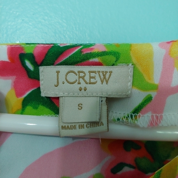 J. Crew Floral Short Sleeve Blouse - Picture 3 of 7